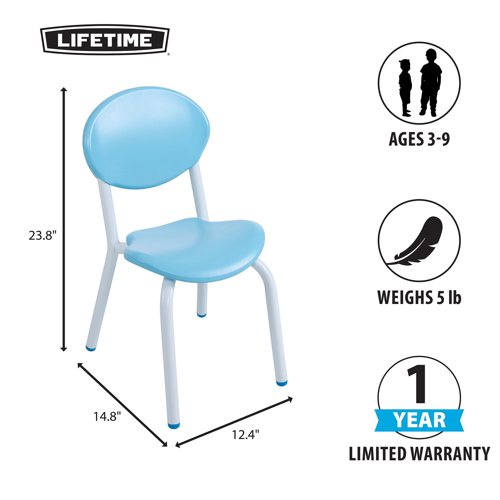Lifetime Kids' Table and Chair Set - (1)Table and (2) Chairs (81037)