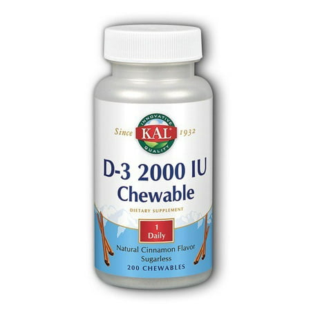 - D-3 2000IU Kal 200 Chewable