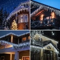 thumbnail image 5 of ThrottleT -LED Icicle Lights, 300 LEDs, 33ft, 8 Modes, Curtain Fairy Light with 60 Drops, Clear Wire LED String for Christmas/Thanksgiving/Easter/Halloween/Party Backdrops Decorations (Cool White), 5 of 14