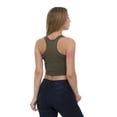 thumbnail image 2 of Tank Top for Women Racerback Croptop Basic Wear, M, Khaki, by Ambesonne, 2 of 3