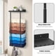 thumbnail image 4 of PHANCIR Toallero de Pared Retráctil para Baño, Toallero de Metal con Estante y Ganchos, Almacenamiento para Toallas de Baño y Toallas de Mano, Negro, 4 of 8