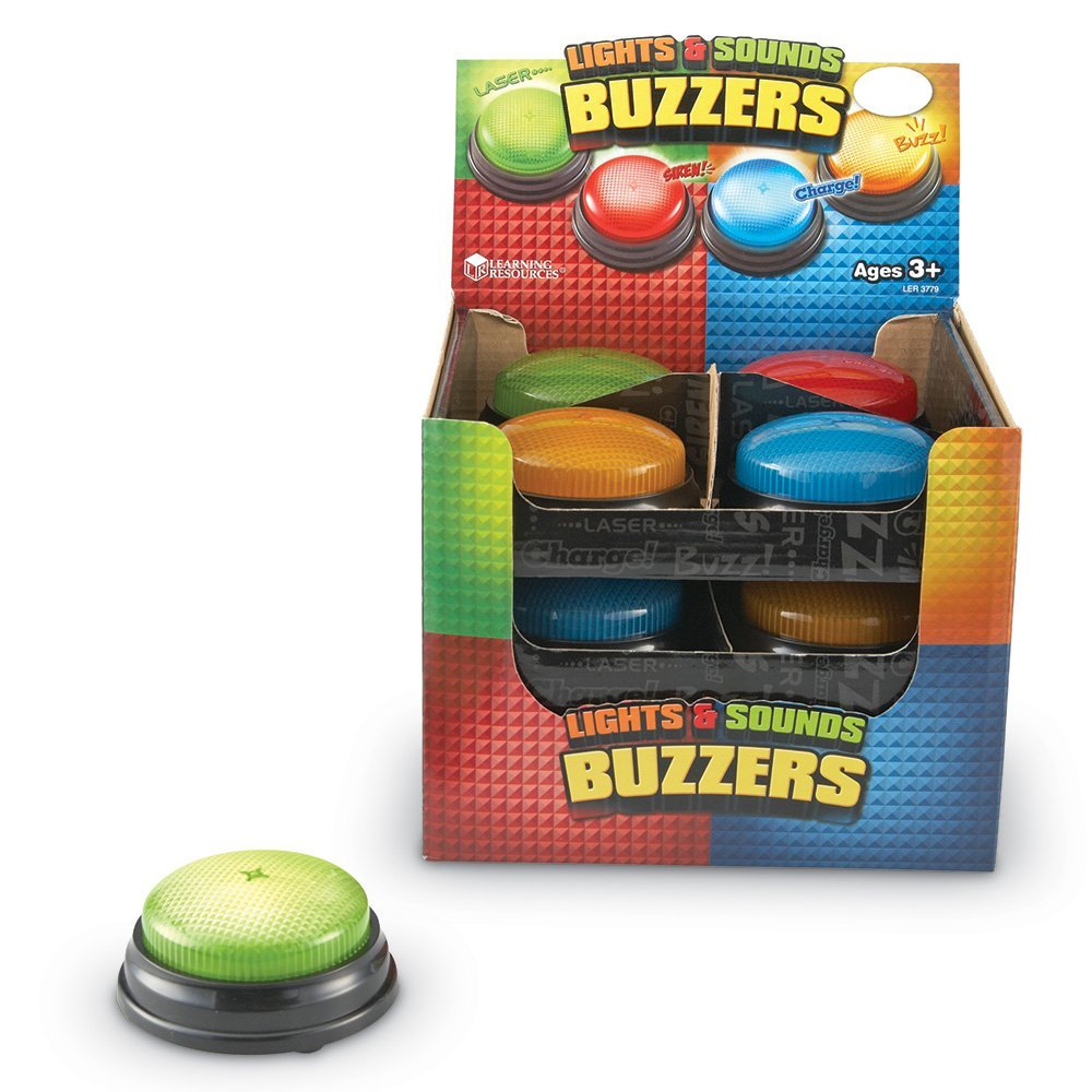 Learning Resources Lights and Sounds Buzzers, Buzzers for Classroom, Ages 3+, LER3779 Walmart