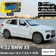 thumbnail image 1 of 1:32 BMW X5 SUV Alloy Car Diecast Model Sound & Light Pull Back Toy Computer Desktop Ornaments Miniature Collectible Model Toy, 1 of 8