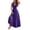 Purple, variant on Womens Formal Dresses For Wedding Elegant Solid Multiway Strap Backless Dress With Soft Draping Evening Casual Gown Cocktail Dress