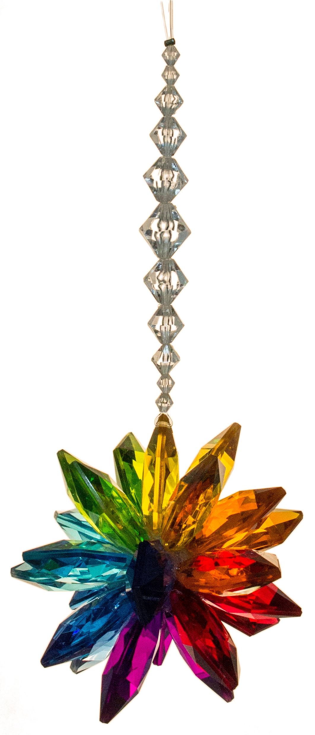 Crystal Expressions Acrylic 7 Inch Rainbow Starburst Ornament