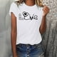 thumbnail image 2 of Camisetas con estampado de letras y cuello redondo de verano para mujer, blusas femeninas cómodas y elegantes, Tops OAVQHLG3B Store lin121212, 2 of 5