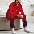thumbnail image 7 of Balery Spiders On The Web And Space Pattern Pajama Sets for Men Long Sleeve 2 Piece Sleepwear Loungewear Sets Soft PJ's with Pockets Long Sleeve Comfy Pj Sets-XX-Large, 7 of 7