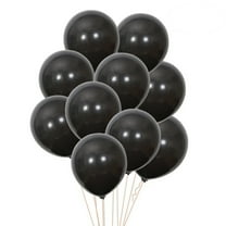 Yongwei latex balloons 20pcs 10 inch Black Round Balloons Matte Solid Color Latex Balloons Birthday Wedding Halloween Party Bar Decoration