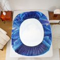 thumbnail image 5 of jejeloiu Ocean Animal Whale Full Size Sheets,Natural Scenery Aurora Bed Sheets For Men Women 4-Piece, 5 of 7