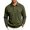 Army Green, variant on Mens Golf Polo Shirts Solid Lapel Long Sleeve Sweatshirt with Cargo Pockets Casual Top