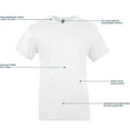 thumbnail image 4 of Men's Fashion Bruh Letter Print Short Sleeve T-Shirt Tee 100% Heavy Cotton - Comfortable Crew Neck, Soft Tees Casual Tops, 4 of 5