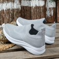thumbnail image 4 of NOKIO Women's Walking Shoes Sock Sneakers Mesh Slip On Air Cushion Lady Girls Modern Jazz Dance Easy Shoes Platform Loafers Leisure Summer Sport Shoes Running Shoes For Student And Teenagers, 4 of 6