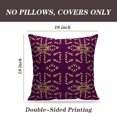 thumbnail image 2 of LALILO Throw Pillow Covers Antique Golden Damask Golden Floral Cushion Cover 18" x 18", 2 Pack, 2 of 6