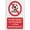 Warning Sign 4, variant on Caution Do Not Lean On Rail Sign Sign, 8"x12" Grade Reflective Sheeting Rust Free Aluminum, Weather Resistant, Waterproof, Easy To Mount