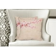 thumbnail image 4 of Ambesonne Japanese Throw Pillow Cover 2 Pack, Pink Cherry Blossoms, 18", Soft Pink, 4 of 6