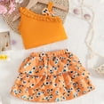 thumbnail image 2 of Toddler Baby Girl Summer Clothes Flower Embroidery Sleeveless Smocked Tops and Shorts Set Cute Two Piece Outfit Girls Summer Set 1-4 Years,3-4 Years, 2 of 7