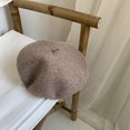 thumbnail image 1 of LinYooLi Breda Hat Female British Retro Autumn And Winter Day Is Wool Painter Hat Ladies Beilei Hat Versatile Korean Version, 1 of 9