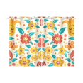 thumbnail image 1 of BSDHOME Seamless Happy Face Flower Window Curtain Kitchen Curtain 26x39 inches (Two Piece), 1 of 3