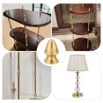 thumbnail image 5 of Uxcell M10 Thread Lamp Finial Cap Knob, Brass Lamp Shade Harp Top Screw Caps Decoration Light Fixture 23.5x38mm, 5 of 6