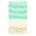 thumbnail image 4 of Mykonos Turkish Hand Towel Set of 2 - 40x19 Inches 100% Pure Cotton Exclusive Decorative Hand Towels for Bathroom, Kitchen, Face, Hair, Tea Towel, Dishtowel, Yoga, Gym, Farmhouse Decor (Sea Green), 4 of 19