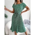 thumbnail image 3 of Floral Printed Dress for Women Summer Pleated Design Fashionable Comfortable, 3 of 7