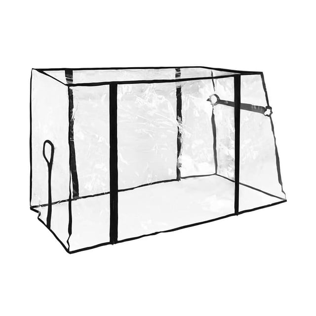 Universal Stroller Rain Cover, PVC Fabric Weather Shield for Backpacks & Handcarts, Transparent Foldable Child Pram Rain Cover with Mosquito Net, 35.8" x 20" x 29"