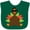 Green, variant on Inktastic Thanksgiving Pilgrim Turkey Boys or Girls Baby Bib
