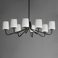 thumbnail image 2 of 12698WTBK Maxim Lighting Durham - 8 Light Chandelier-8.75 Inch Tall and 34.25 Inch Wide-Black Finish, 2 of 5