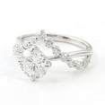 thumbnail image 3 of solitaire jewels 1CT Round Moissanite Twisted shank Engagement Ring For Women, 18K White Gold, 3 of 7