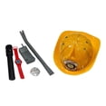 thumbnail image 4 of 6x Kids Fireman Role Play Flashlight Toy Fireman Pretend Play Set for Photo Prop Yellow, 4 of 10