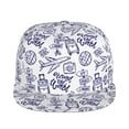 thumbnail image 2 of Daiia World Travel2 print Flat Bill Hats Flat Brim Trucker Cap Baseball Cap Adjustable Classic Low Profile Hat Unconstructed Plain Cap, 2 of 9