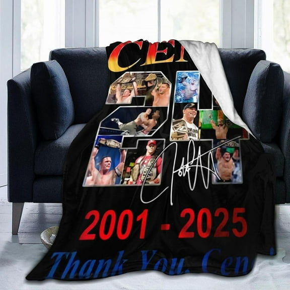 John Boxer Cena Blanket Throw Air Conditioning Blankets Soft Throws for Couch Bed All Seasons Use 60"x50"