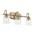 thumbnail image 4 of KICHLER Erta 24 in. 3-Light Champagne Bronze Bathroom Vanity Light with Clear Glass Shades, 4 of 11