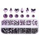 thumbnail image 1 of KAIYANG Decoración de uñas con diamantes de imitación, gemas para uñas, manualidades, maquillaje, disfraces, manicura, decoración, morado, 1 of 5