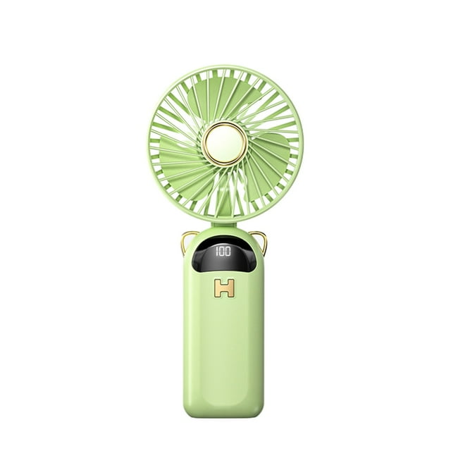 Rechargeable Fan Portable,Portable Fan Handheld Digital Display Folding Fan Usb 5-Speed Rechargeable Small Fan Portable Handheld Fan Portable Fan Rechargeable,Small Fans Portable