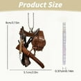thumbnail image 3 of Clearance! Saddle Car Keychain Personalized Acrylic Keyring For Men And Women Key Chain Decor With Design, 3 of 6