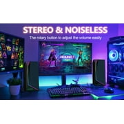 LENRUE Computer Speakers for Desktop Monitor, USB/USB-C Powered PC Speakers with Loud Stereo Sound, Headphone-in for Desktop, iMac, MacBook, Laptop, Monitor