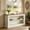 Brown White, variant on Fnova 63" Farmhouse Console Table, Entertainment Center TV Stand with Open Storage, Narrow Sofa Table for Living Room, Bedroom, Hallway, Foyer