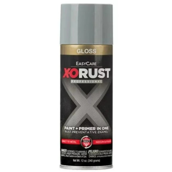 X-O Rust XOP15-AER 12 oz Can of Gloss Machinery Gray Anti-Rust Enamel Spray Paint
