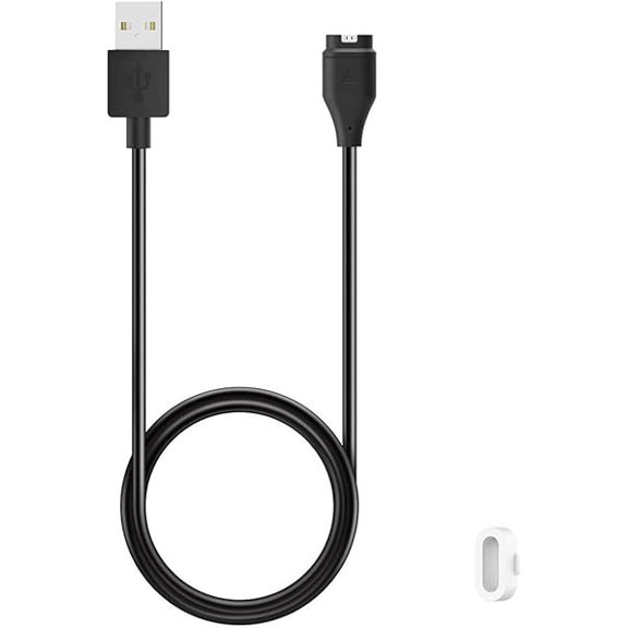Charger for Garmin Instinct, Instinct 3 2 2S 2X, Replacement Charging Cable USB Cord with White Dust Plug for Garmin Smart Watch (1)