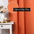 thumbnail image 3 of Best Home Fashion Blackout Curtain 2 Panels - Premium Thermal Insulated Window Treatment Blackout Drapes for Bedroom - Antique Bronze Grommet Top (Apricot, 52" W x 63" L), 3 of 4