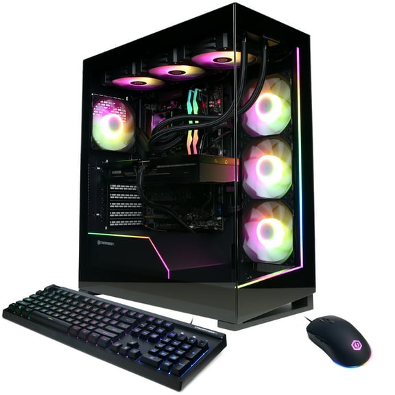 CyberPowerPC Gamer Supreme Gaming PC, AMD Ryzen 9 9950X, NVIDIA GeForce RTX 5070 Ti 16GB, 64GB DDR5, 2TB SSD, SLCAI8000CPGV2