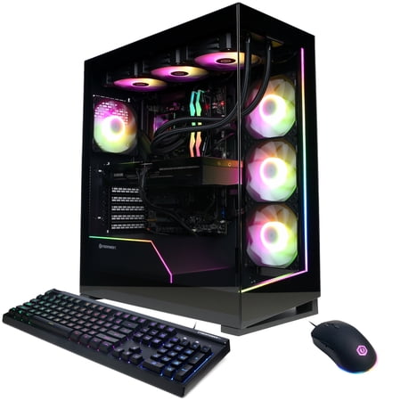 CyberPowerPC Gamer Supreme Gaming PC, AMD Ryzen 9 9950X, NVIDIA GeForce RTX 5070 Ti 16GB, 64GB DDR5, 2TB SSD, SLCAI8000CPGV2