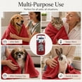 thumbnail image 4 of Dan River Dog Towel pack of 1 Soft Absorbent and Fast Drying Cotton Pet Towel - Salsa, 20x40 in, 4 of 9