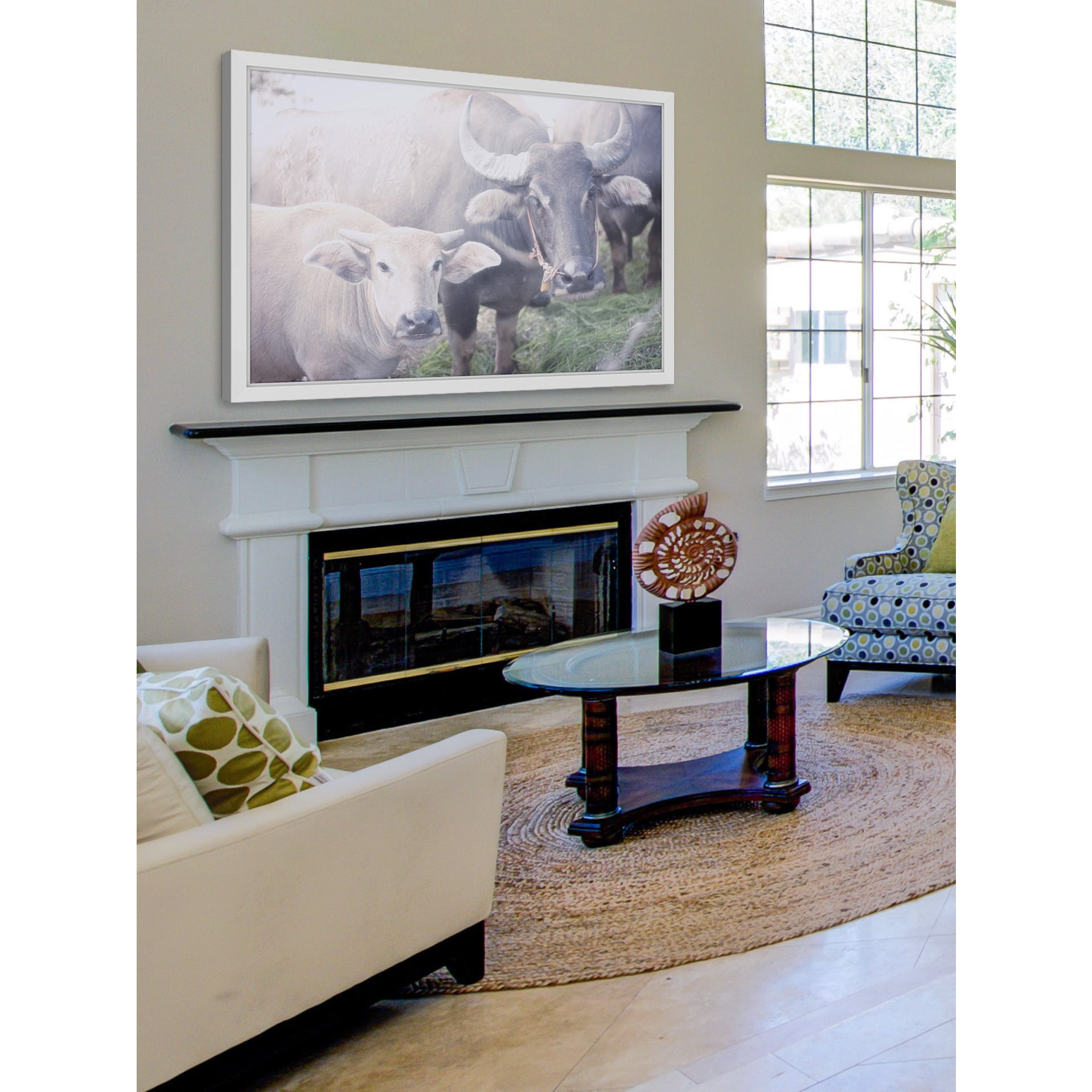 Marmont Hill "Curious Bovines" Framed Painting Print