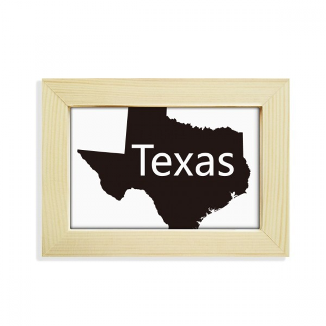 Texas America USA Map Outline Desktop Decorate Photo Frame Picture Art Painting 5x7 inch