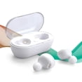 thumbnail image 2 of AT&T True Wireless Headphones with Charging Case, White, T10-WHT, 2 of 4