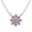 A-Pink, variant on 925 Sterling Silver Solitaire 2 Carats Four Claws Simple Pendant Necklace and Birthday Stone Pendant for Women