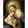 thumbnail image 2 of Salvi, Giovanni Battista 19x24 Black Modern Framed Museum Art Print Titled - The Madonna and Child, 2 of 4