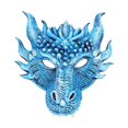 thumbnail image 1 of Máscara de Cosplay de Halloween Salvador Dragón Accesorios para fotos Azul, 1 of 10